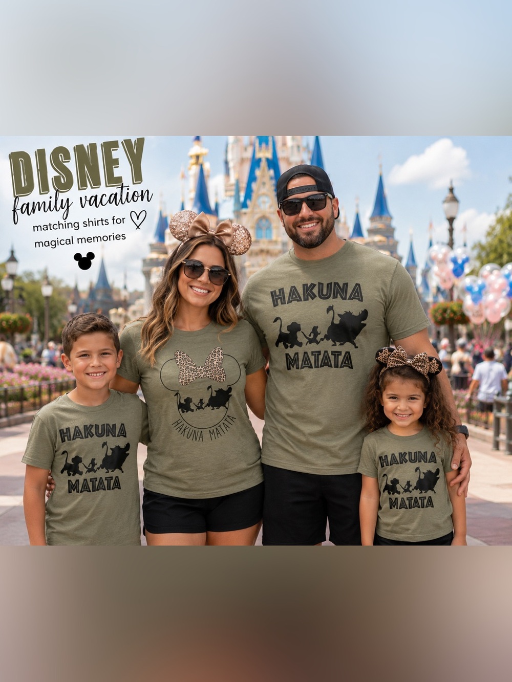 Disney Family Vacation Matching Shirt Set